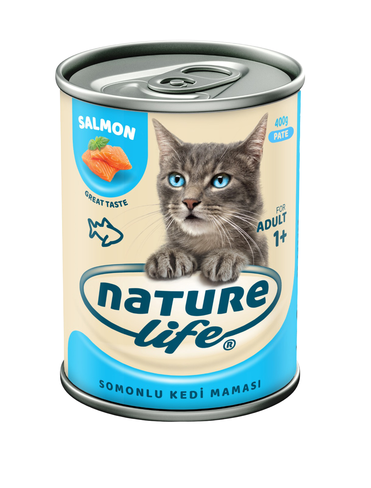 Naturelife Somonlu Ezme Kedi Konservesi 400gr