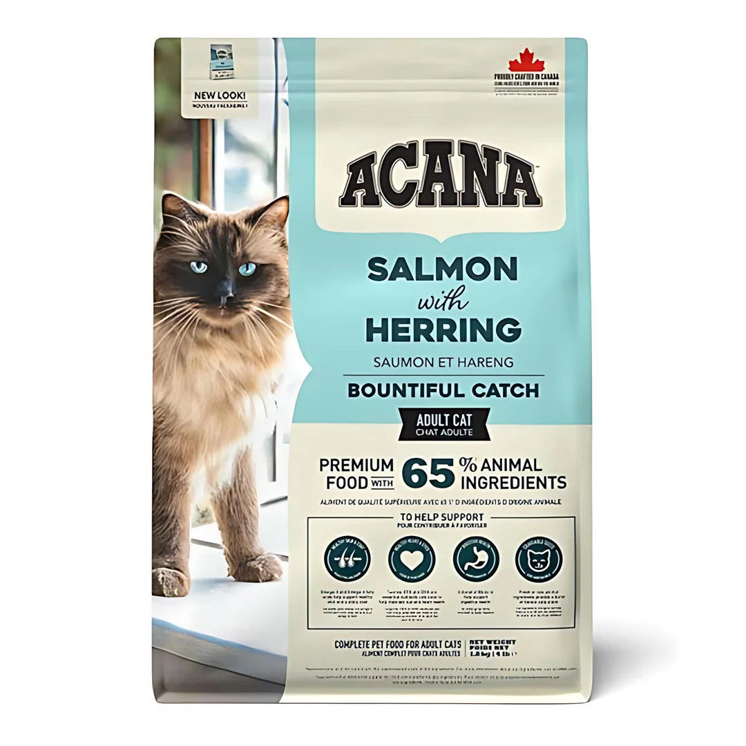 Acana Bountiful Catch Güçlü ve Sağlıklı Kemikler için Balıklı Tahılsız Yetişkin Kedi Maması 1,8 Kg