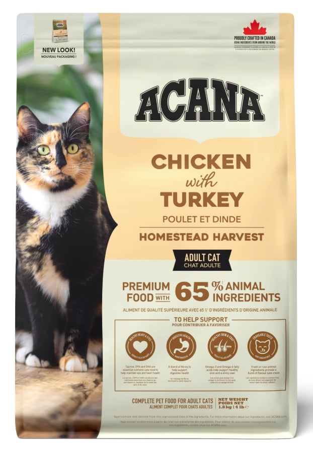 Acana Homestead Harvest Tavuk Ördek ve Hindili Yetişkin Kedi Maması 1,8 kg