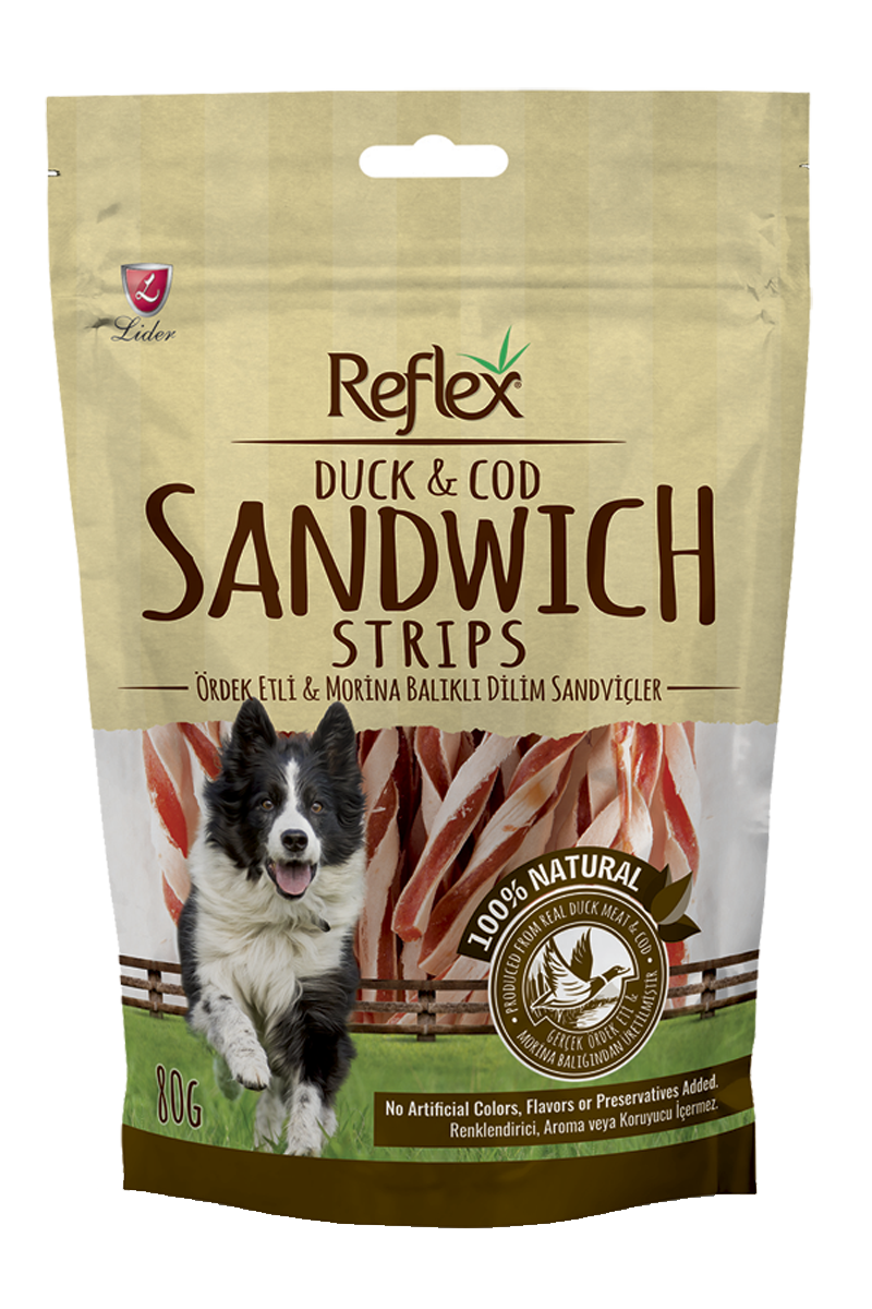 Reflex Kurutulmuş Ördek Etli & Morina Balıklı Dilim Sandviçler