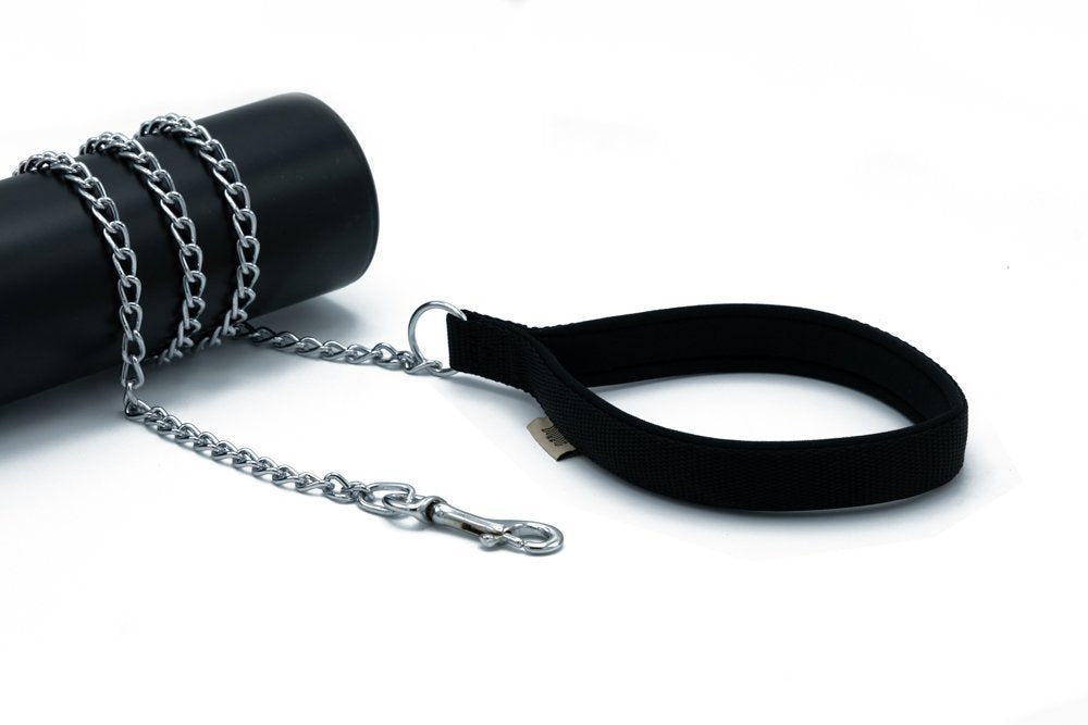 Doggie Konforlu Dokumadan El Yapımı Zincirli Köpek Gezdirme Kayışı 2,5x110cm