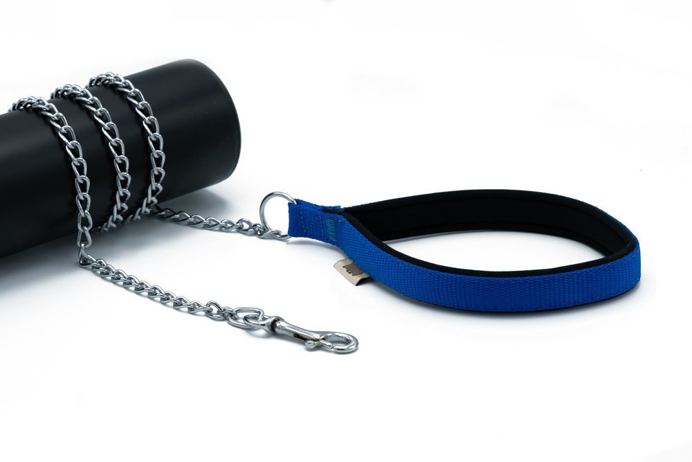 Doggie Konforlu Dokumadan El Yapımı Zincirli Köpek Gezdirme Kayışı 2,5x110cm