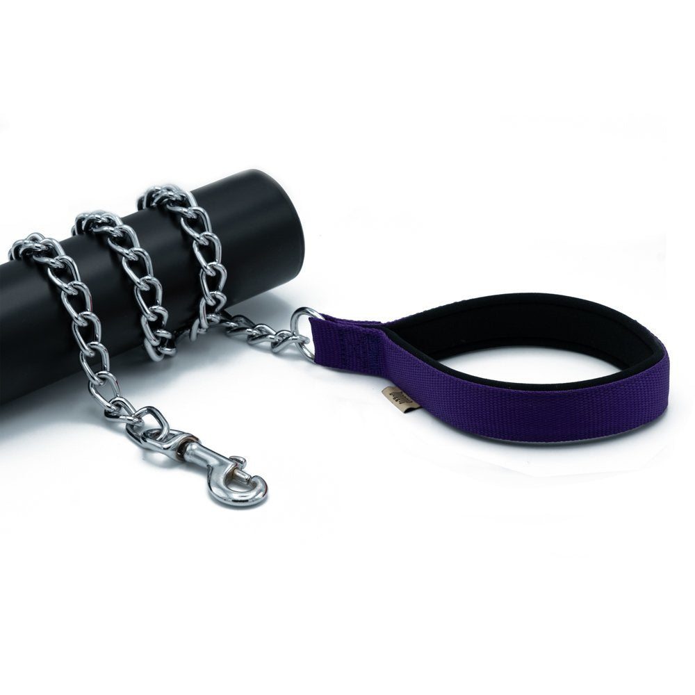 Doggie Konforlu Dokumadan El Yapımı Zincirli Köpek Gezdirme Kayışı 4x110cm