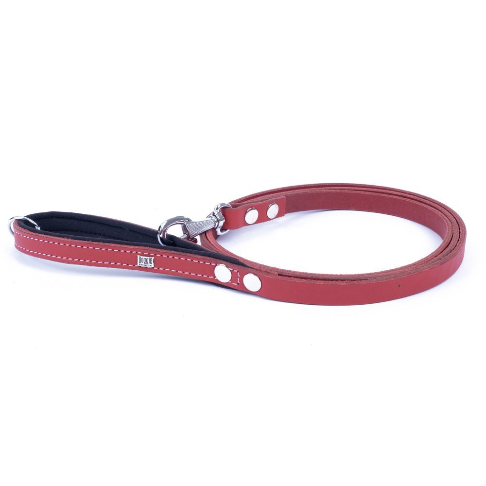 Doggie Konforlu Gerçek Deriden El Yapımı Köpek Gezdirme Kayışı 1,5x160cm