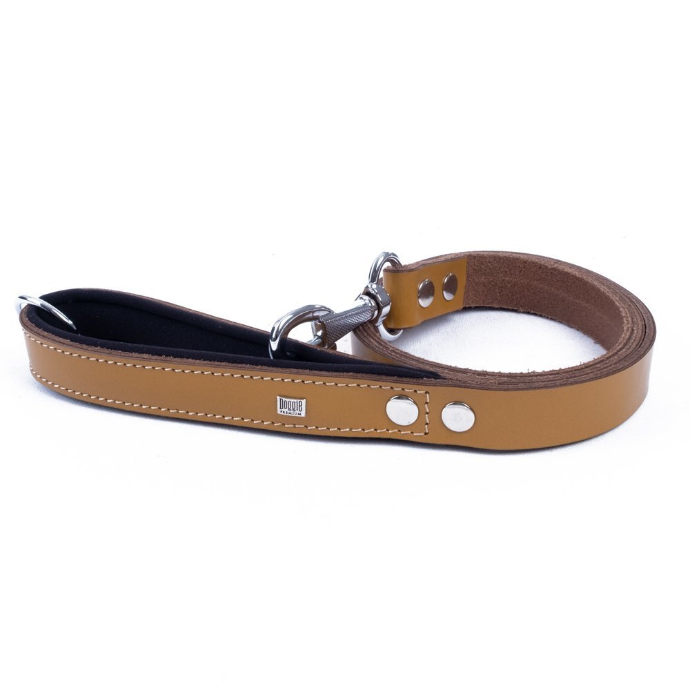 Doggie Konforlu Gerçek Deriden El Yapımı Köpek Gezdirme Kayışı 2,5x120cm