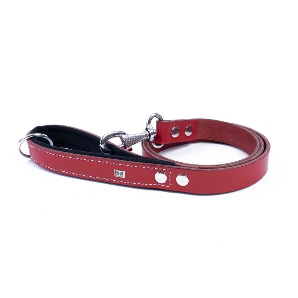 Doggie Konforlu Gerçek Deriden El Yapımı Köpek Gezdirme Kayışı 2,5x120cm