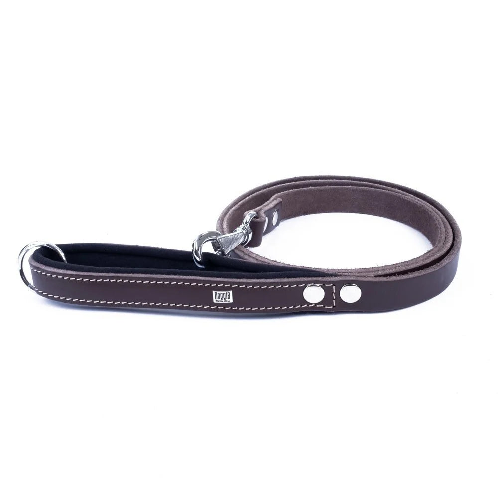 Doggie Konforlu Gerçek Deriden El Yapımı Köpek Gezdirme Kayışı 2x140cm