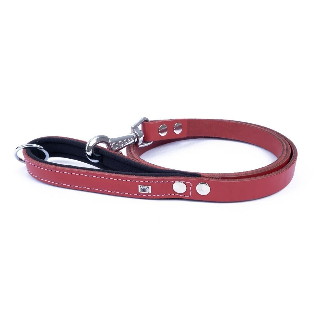 Doggie Konforlu Gerçek Deriden El Yapımı Köpek Gezdirme Kayışı 2x140cm