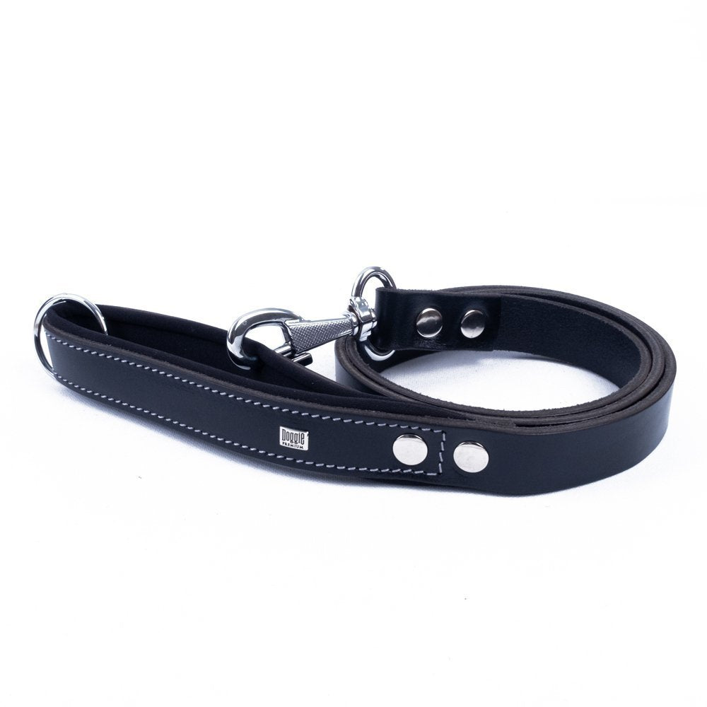 Doggie Konforlu Gerçek Deriden El Yapımı Köpek Gezdirme Kayışı 3x100cm