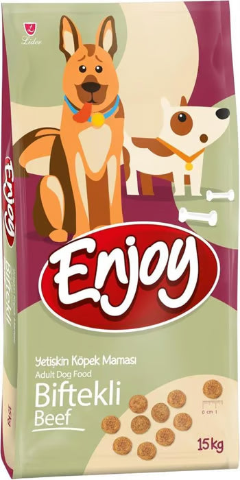 Enjoy Kuzu Etli Yetişkin Köpek Maması 15 Kg