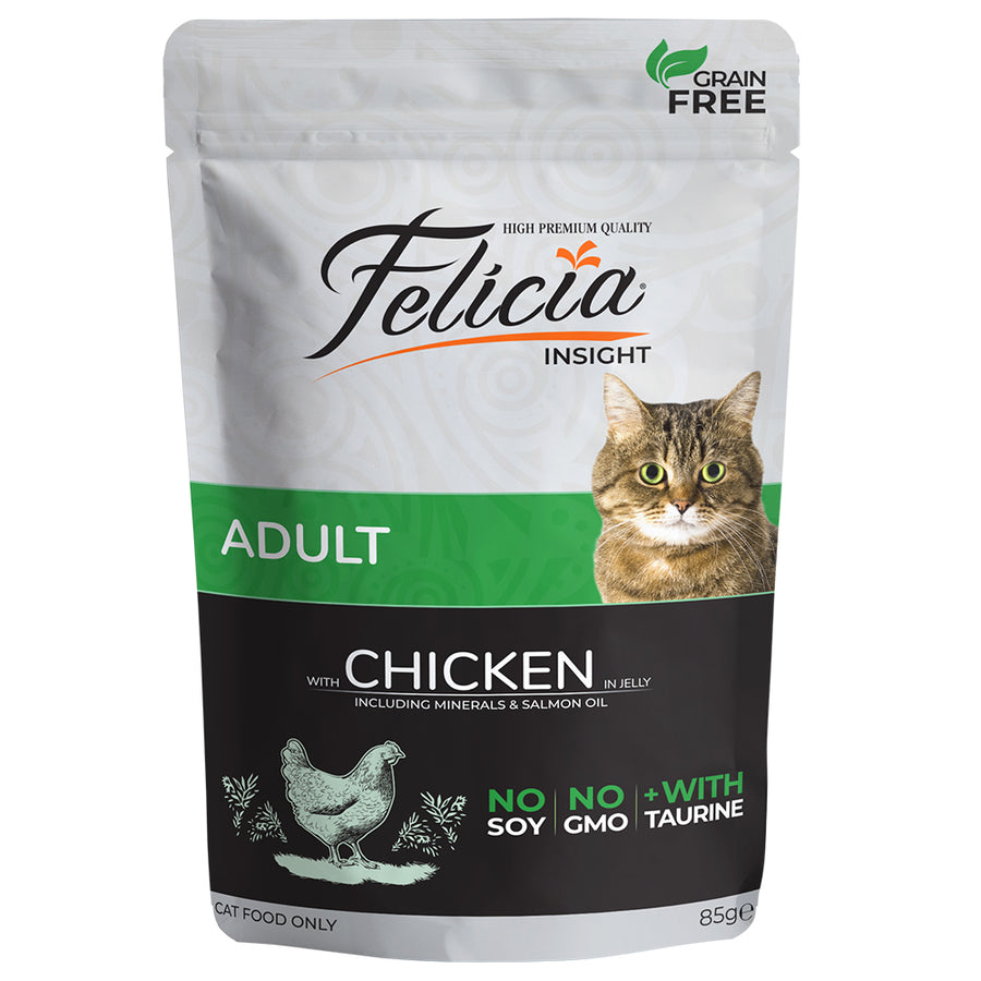 Felicia Tahılsız Tavuklu Yetişkin Kedi Konservesi 85 g