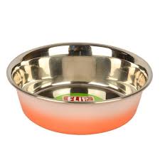 Flip Kaymaz Tabanlı Çift Renkli Çelik Mama Kabı 20 cm