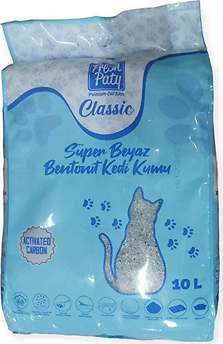 Fresh Paty Classic Aktif Karbonlu Kokusuz 10 lt Topaklaşan Kedi Kumu