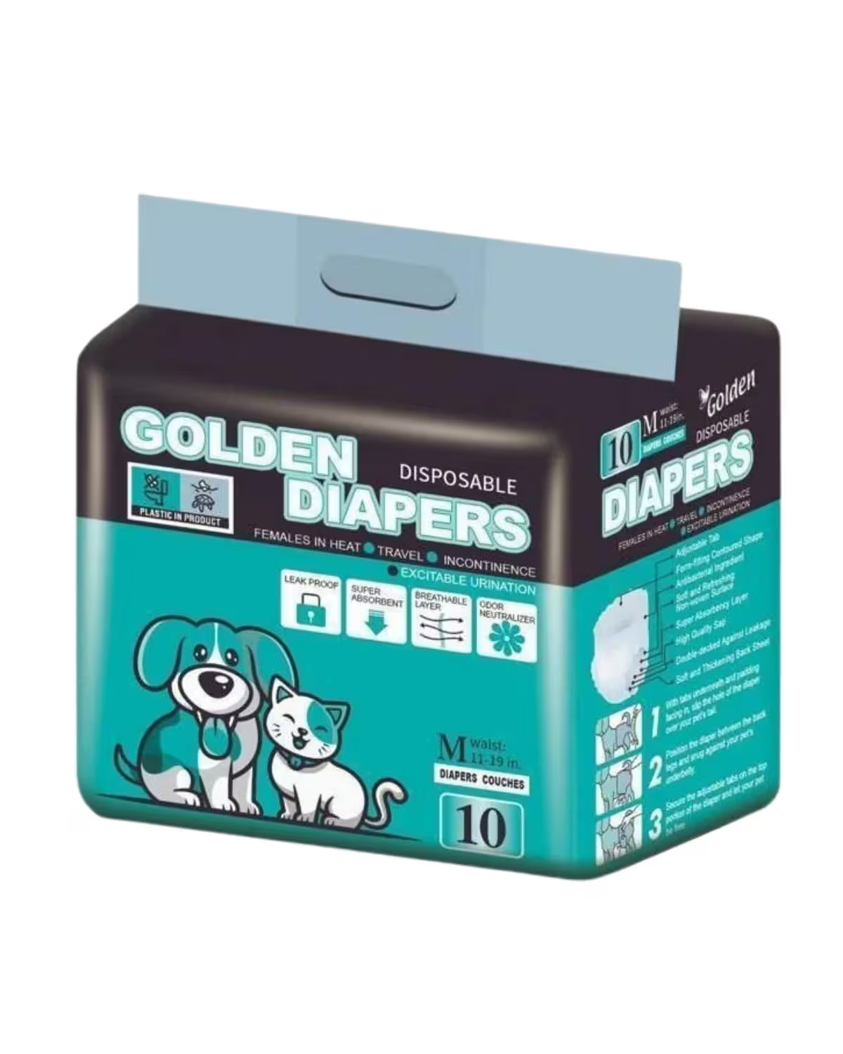 Golden Köpek Alt Bağlama Bezi Diaper Medium