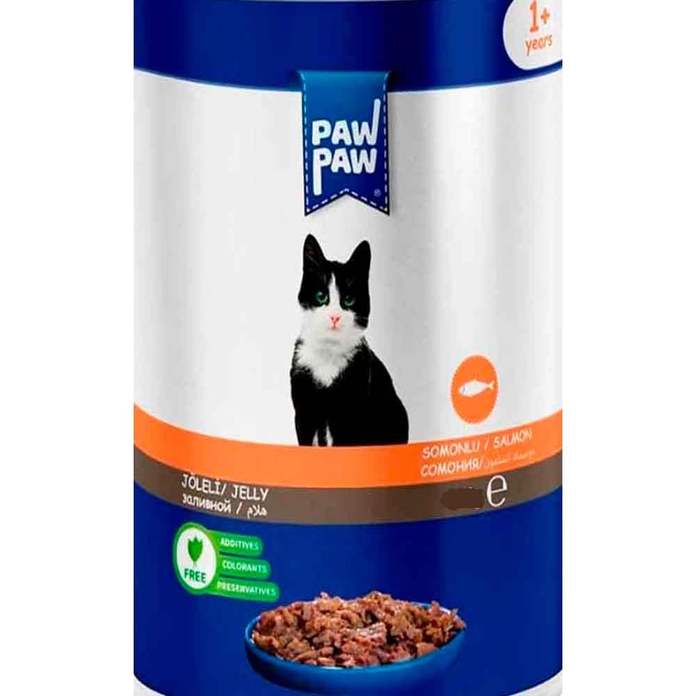 Paw Paw Kedi Yaş Maması Somonlu 85 Gr