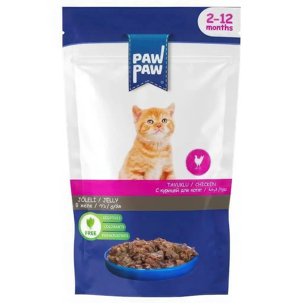 Paw Paw Yavru Kedi Yaş Maması Tavuklu 85 Gr