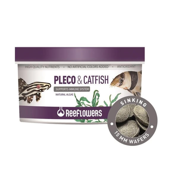 Reeflowers Pleco-Catfish Çöpçü Vatoz Kedi Balık Yemi Hap Form