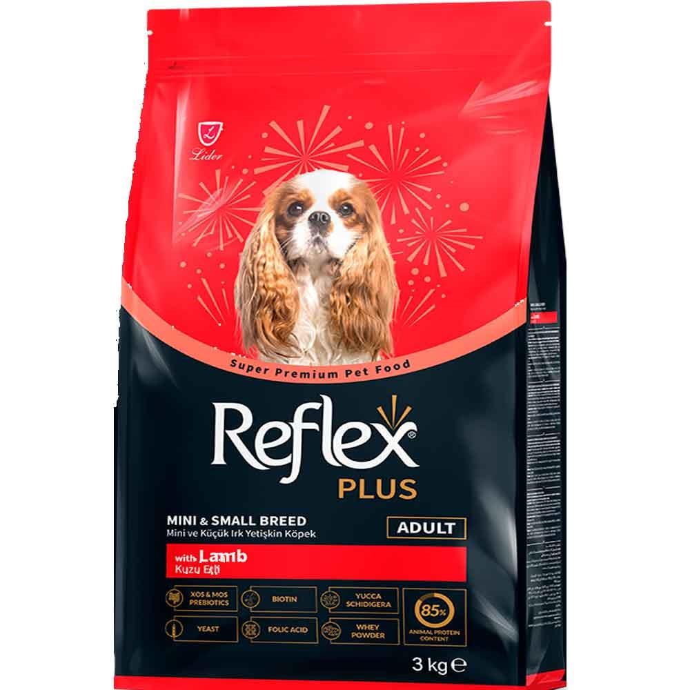 Reflex Plus Kuzu Etli Mini ve Küçük Irk Yetişkin Köpek Maması 3 Kg