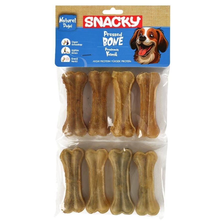 Snacky Natural Köpek Çiğneme Kemiği 8'li 7,5 Cm 180