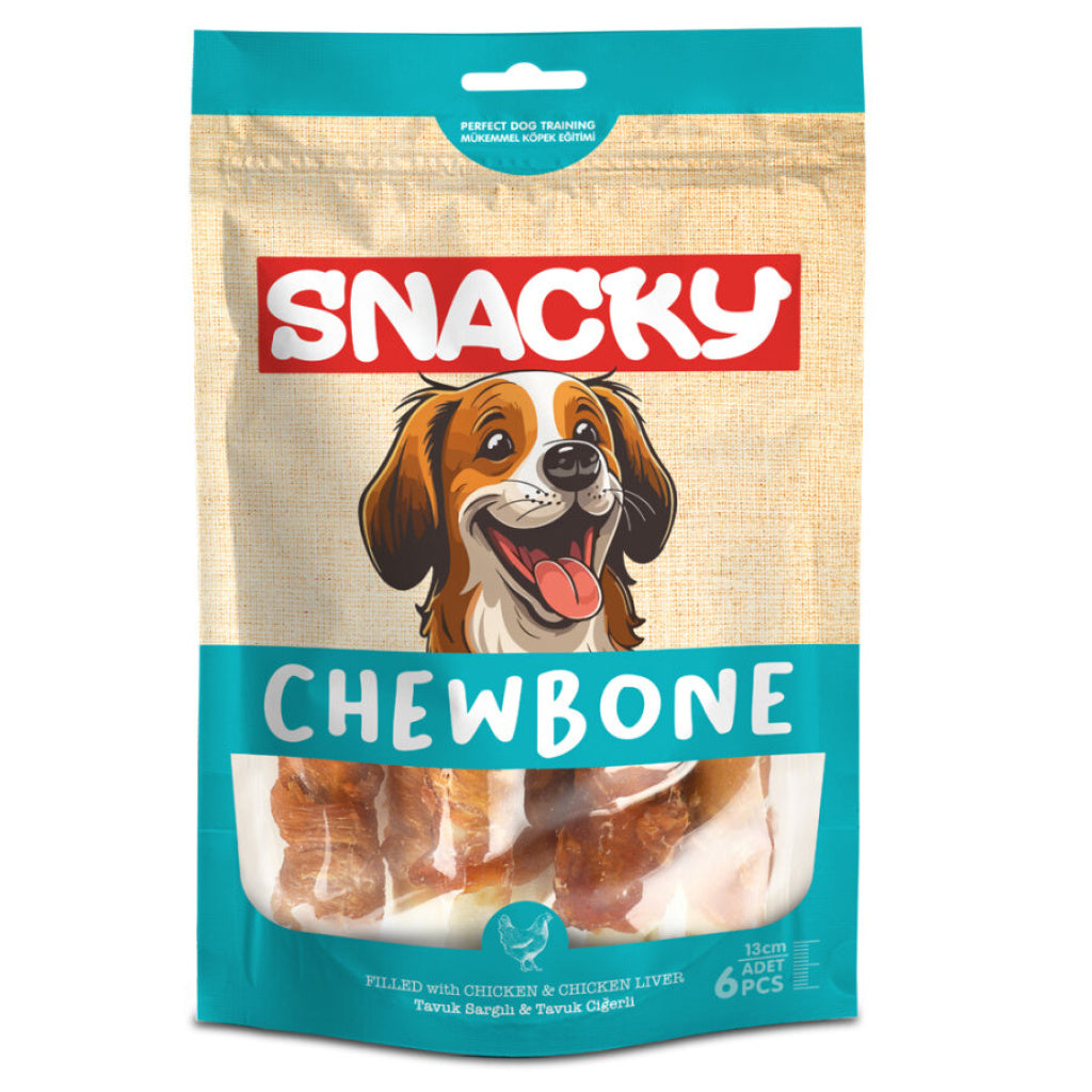 Snacky Tavuk&Ciger Sargılı Köpek Ödülü 168gr