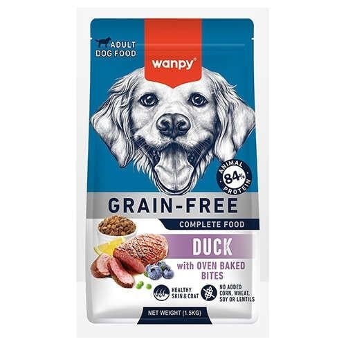 Wanpy Ördekli Tahılsız Yetişkin Köpek Maması 1,5kg