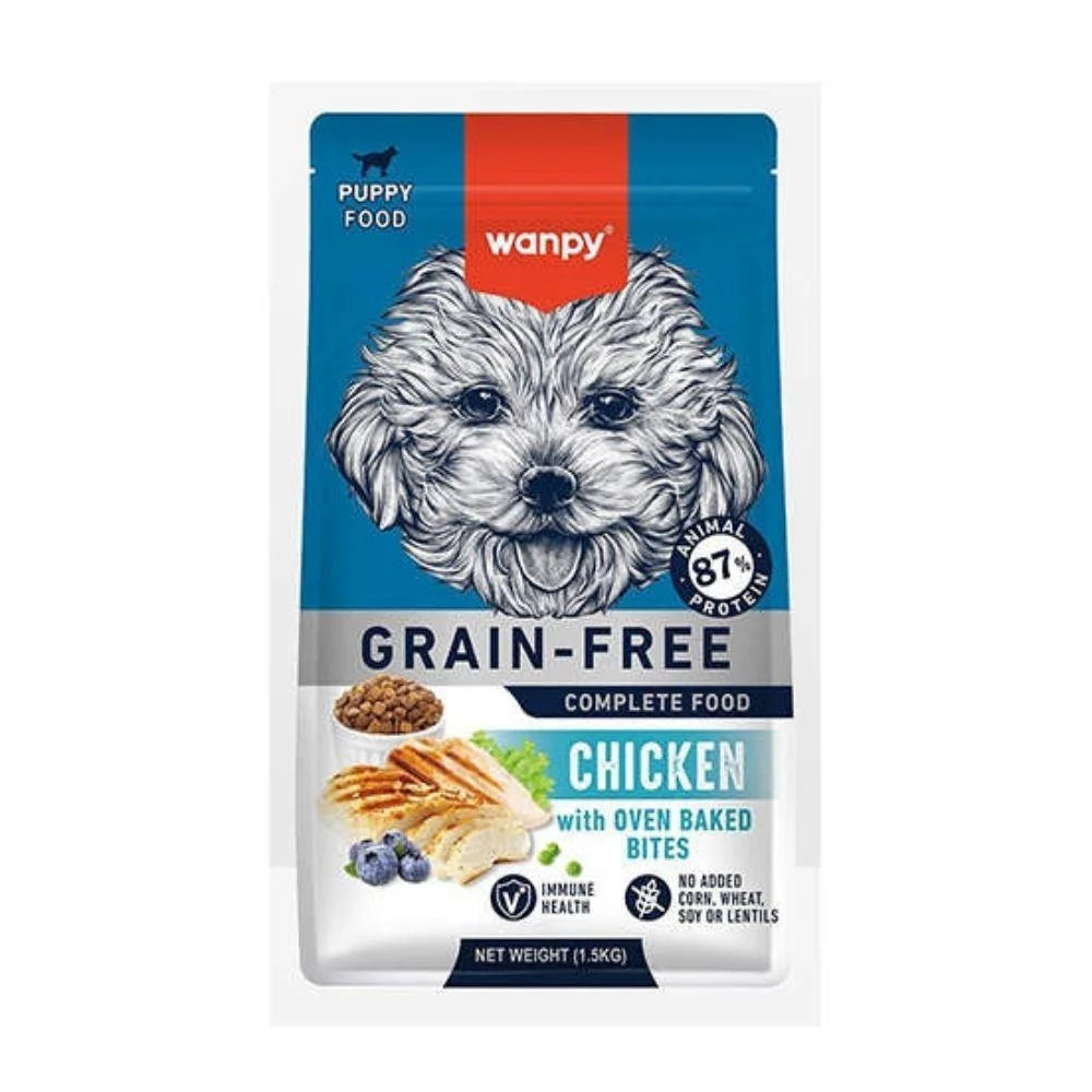 Wanpy Tahılsız Tavuklu Yavru Köpek Kuru Maması 1,5 kg
