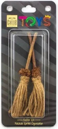 Cattie Matatabi İçerikli Kedi Oyuncağı Süpürge Çubuk 2Li