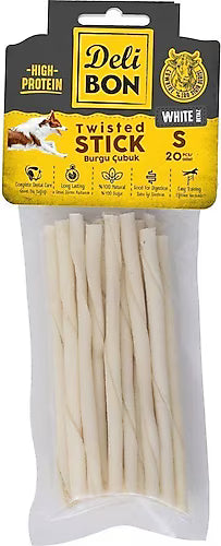 Delibon Deri Twisted Stick S Burgu Çubuk Beyaz 20’li