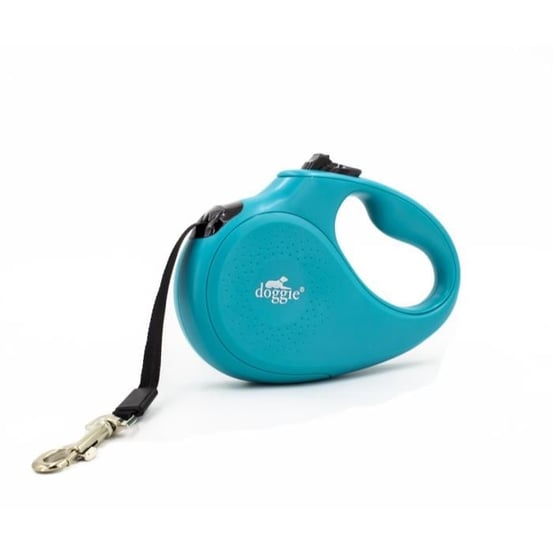 Doggie Master Serisi Otomatik Uzatma Tasması – Turkuaz