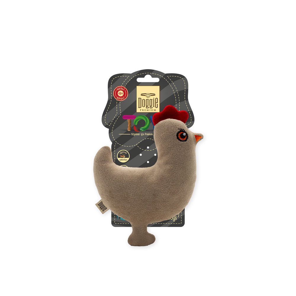 Doggie Premium Peluş Köpek Oyuncağı – Tavuk 15Cm