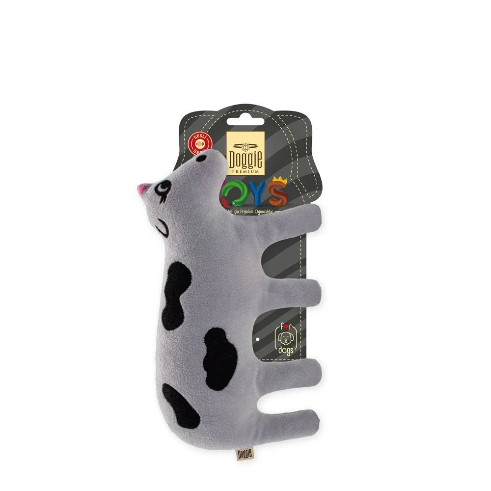 Doggie Premium Peluş Köpek Oyuncağı – İnek 20Cm