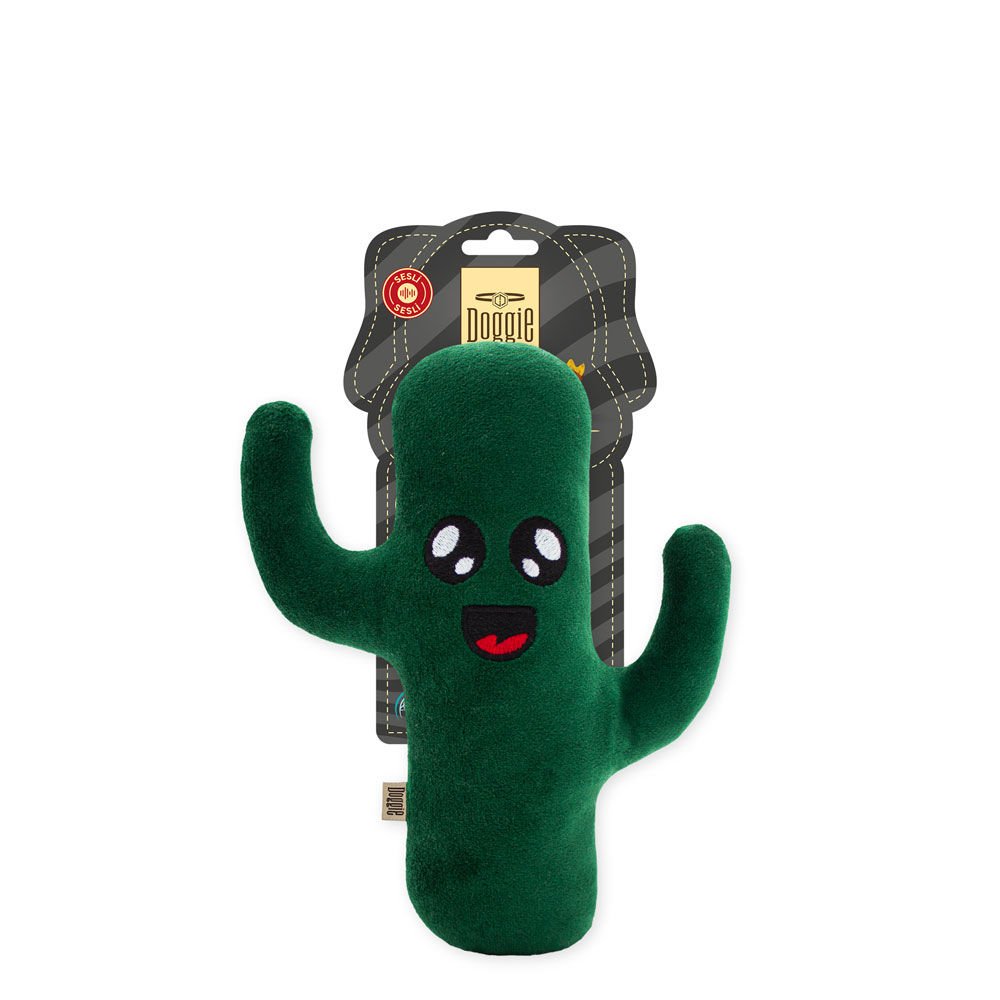Doggie Premium Peluş Köpek Oyuncağı – Kaktüs 20Cm