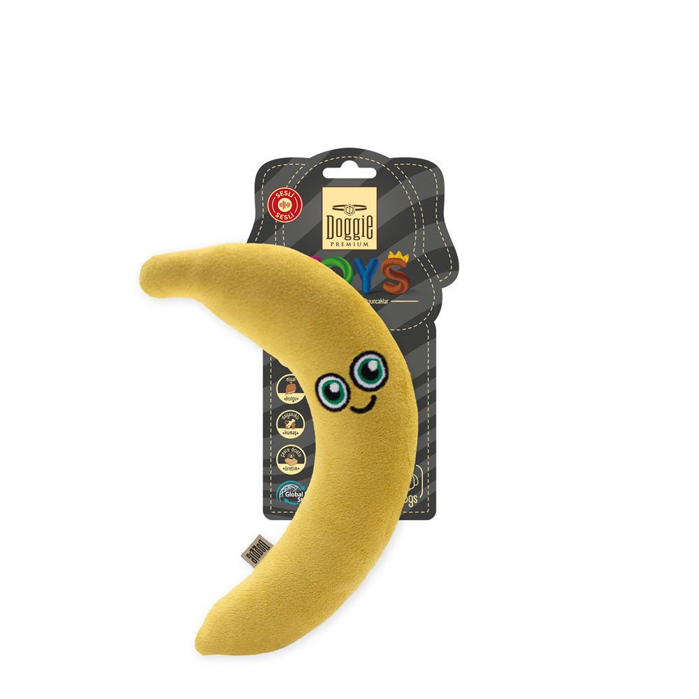 Doggie Premium Peluş Köpek Oyuncağı – Muz 20Cm