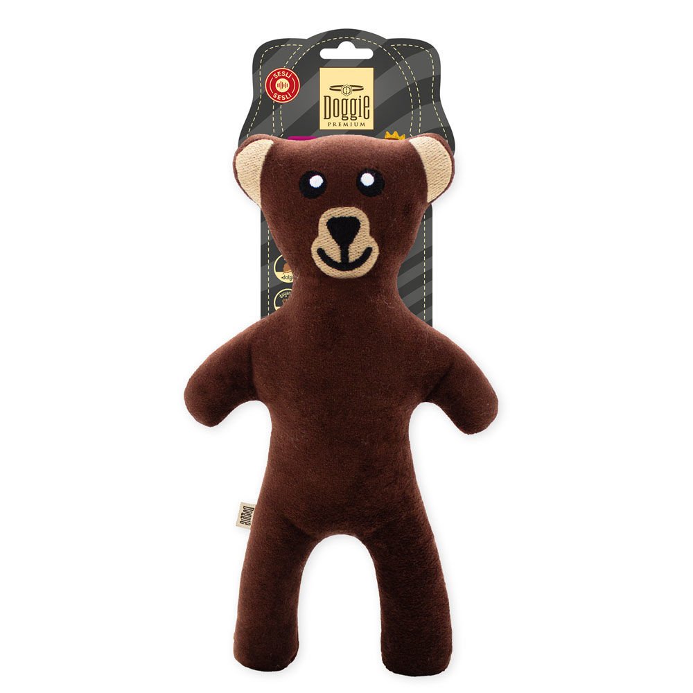 Doggie Premium Peluş Köpek Oyuncağı – Ayı 28Cm