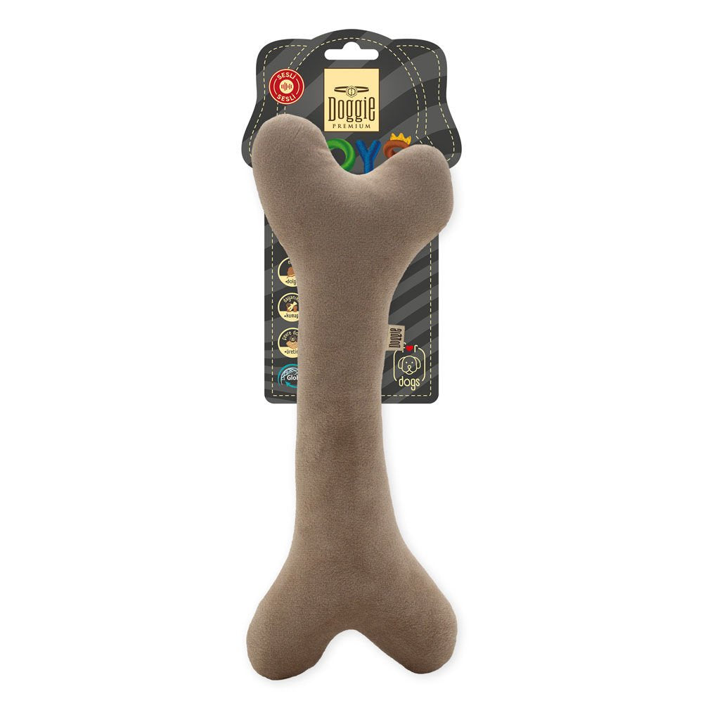 Doggie Premium Peluş Köpek Oyuncağı – Kemik 28Cm