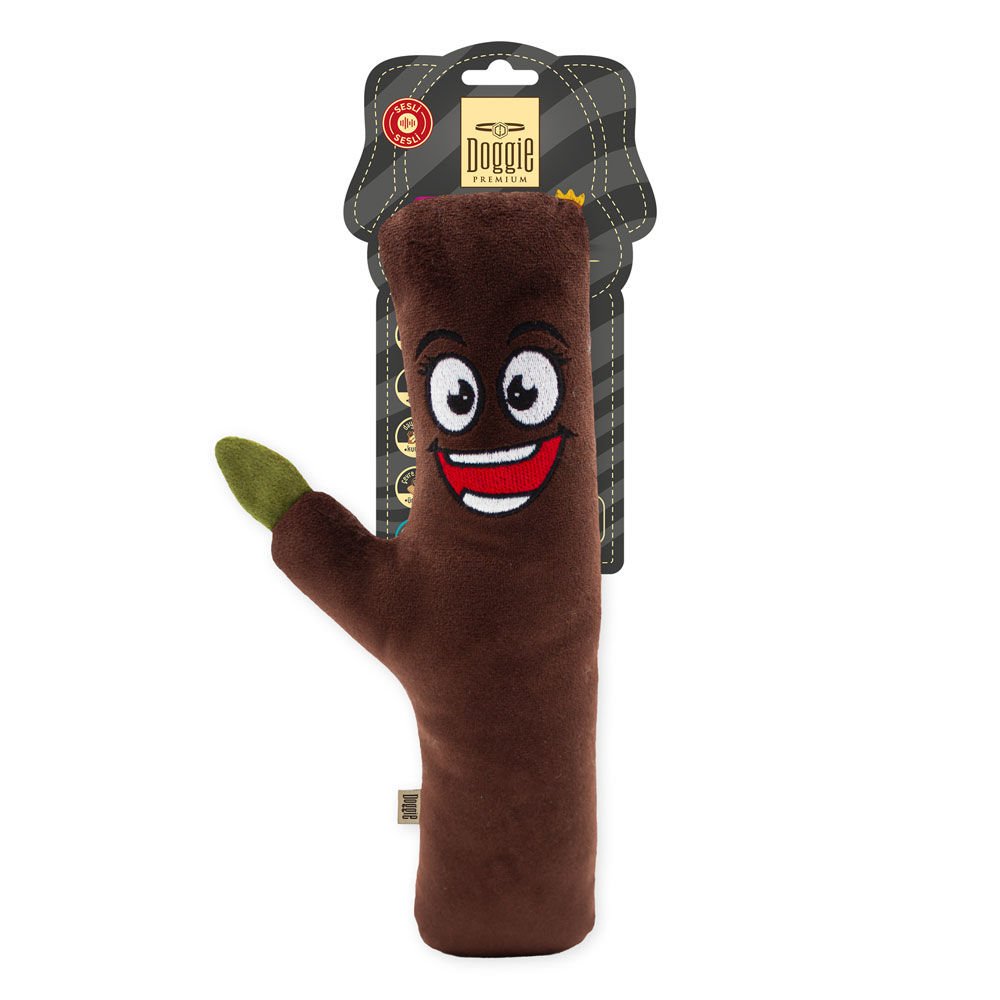 Doggie Premium Peluş Köpek Oyuncağı – Odun 28Cm