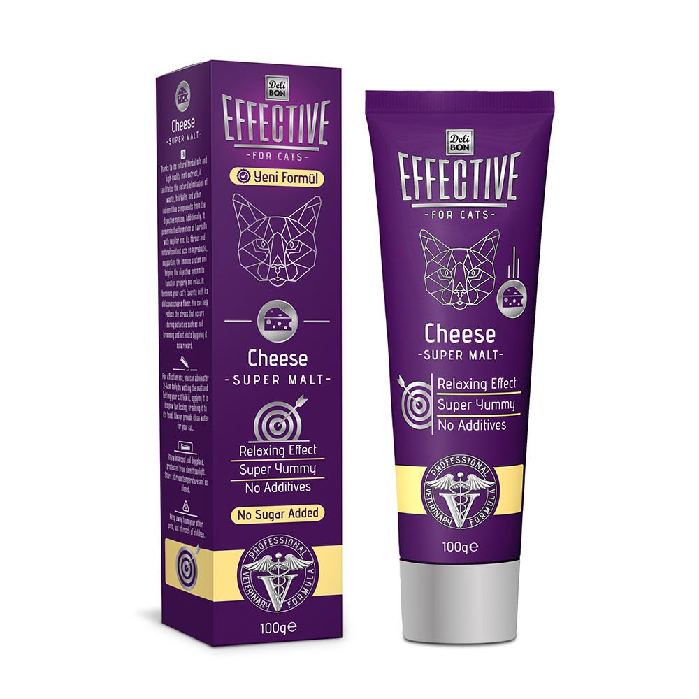 Deli Bon Effective Cheese – Super Malt (Kedi Peynir Aromalı Rahatlatıcı Macun)