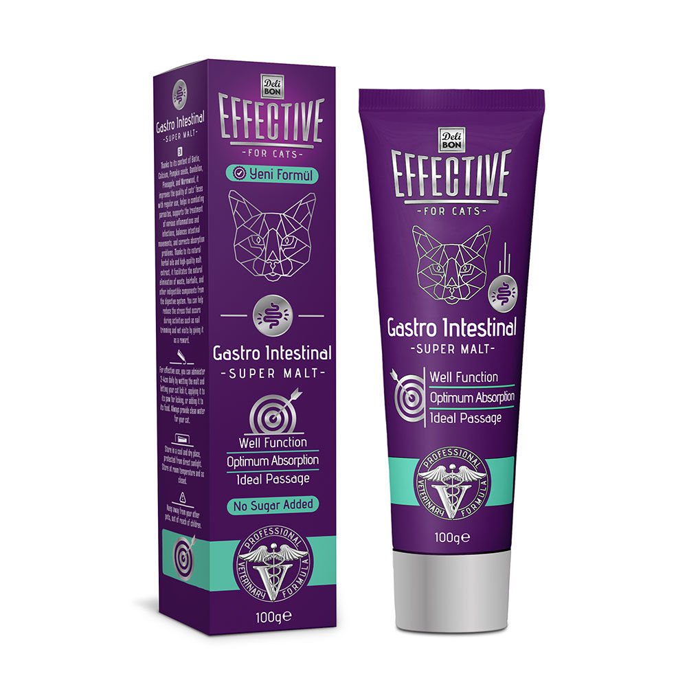 Deli Bon Effective Gastro Intestinal – Super Malt (Kedi Sindirim Sistemi Destekleyici Macun)
