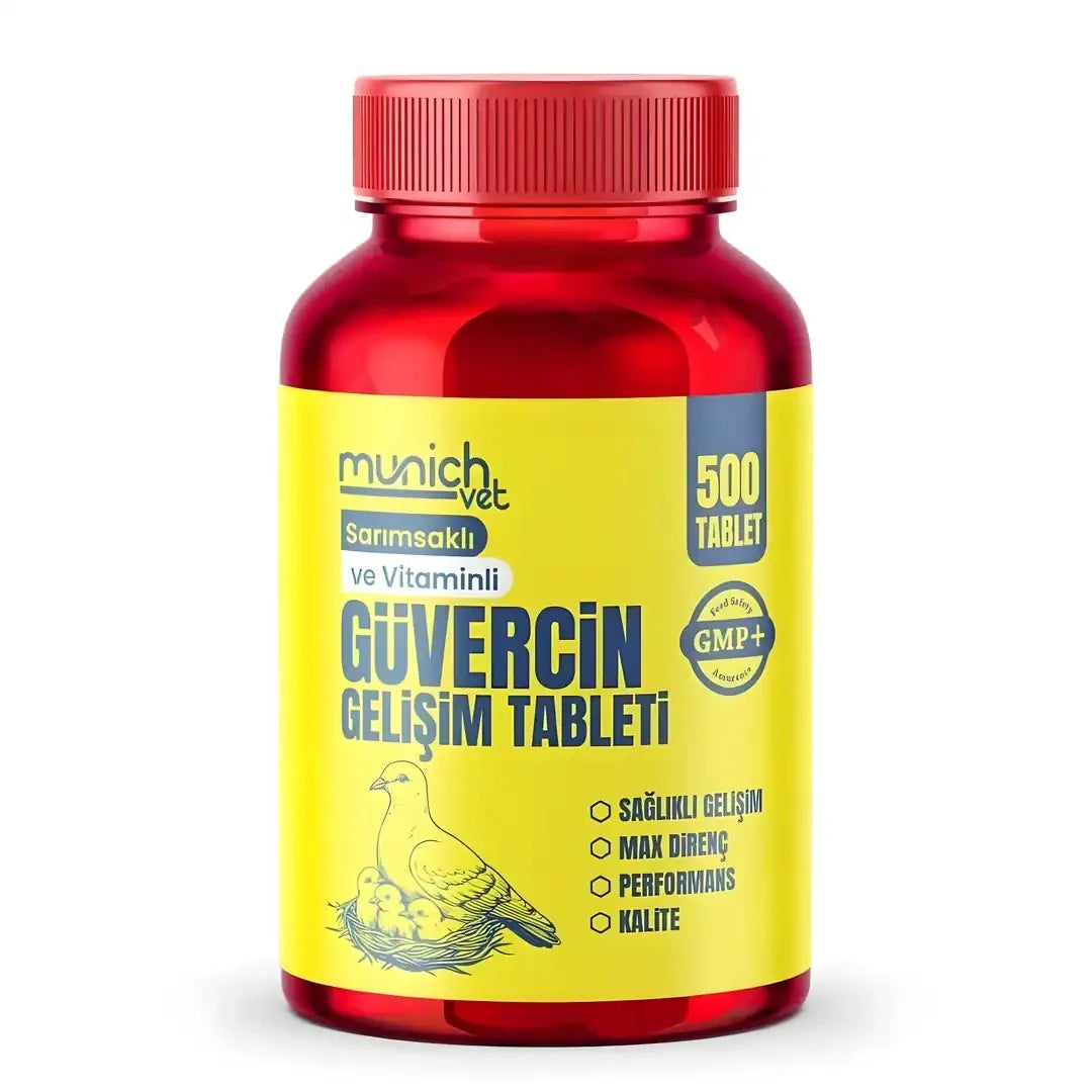 MunichVet Sarımsaklı Bira Mayalı Güvercin Gelişim Tablet 500'lü