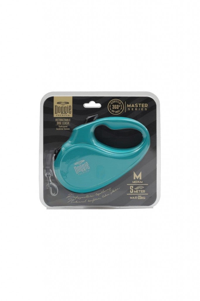 Doggie Master Serisi Otomatik Uzatma Tasması – Turkuaz