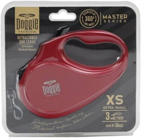 Doggie Otomatik Uzatma Tasması Master Serisi – Kırmızı
