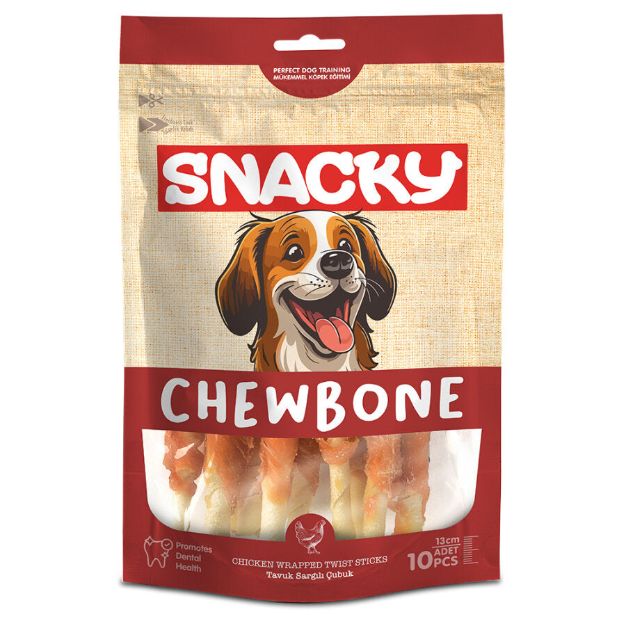 Snacky T. Tavuk Sargılı Çubuk Köpek Ödül 10'lu 100 gr
