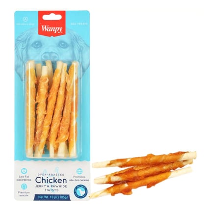 Wanpy Twist Tavuk Sarılı Sütlü Burgu Çubuk Köpek Ödülü